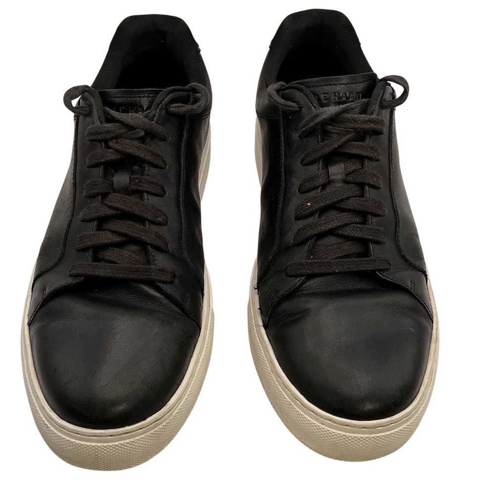 Cole Haan Grandseries Black Leather Sneakers Men's‎ Size 10 Casual Shoes